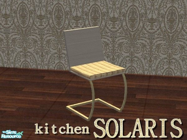 Sims 2 — Solaris Kitchen  - dining chair in wicker and white wood by kibanahnah — Don\'t hide your kitchen anymore! This