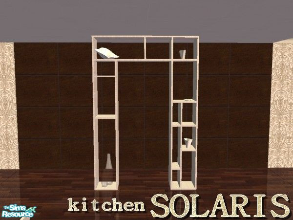 Sims 2 — Solaris Kitchen  - fake doorway ( usable!) by kibanahnah — Don\'t hide your kitchen anymore! This set include 2