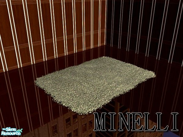 Sims 2 — Minelli rug Collection - silver by kibanahnah — Constructed with care and experience in Italy, these classic