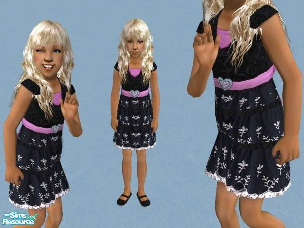 Sims 2 — Dressed for a Birthday Party - Black by Dirtdevill — Make a birthday wish come true, and suprise your sweet