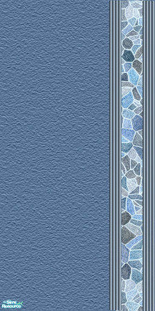 Sims 2 — Steely Blue #6 Flipped by jasysboo — This wall looks absolutely stunning in the game. Deep steely blue tone with