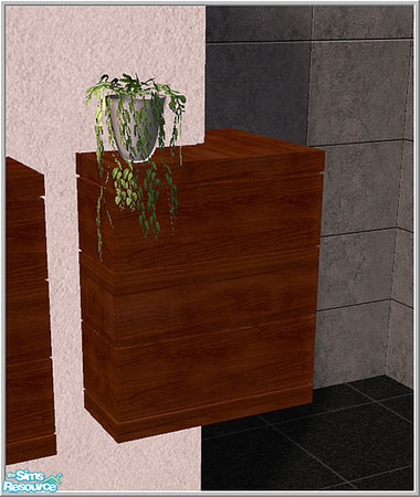 Sims 2 — Kitchen1 - B43 Cornerwallcabinet with Plant  by Birgit43 — 
