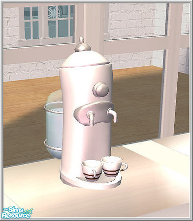 Sims 2 — recolor set of coffemaker - B43 Coffeemaker Kit1 White by Birgit43 — 