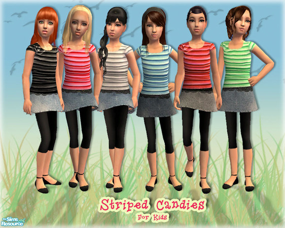 Sims 2 — Striped Candies - For kids by zvaella — This set was inspired by an adult set I did a while ago; you can get
