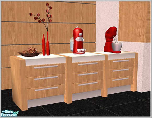 Sims 2 — kitchen1-recolor lightwood - B43 Counter Kit1 Recol1 by Birgit43 — not compatible with sinks . only straight