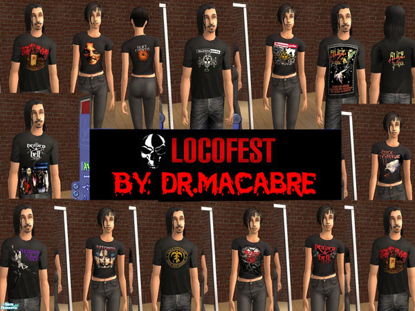 Sims 2 — Loco Fest by Dr. Macabre — I did this set because my wife and I are going to this event. The main bands are