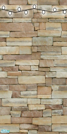 Sims 2 — Happy Holidays Stone Wall by darksunshine1027 — I made a Holiday Wall Set after reciecing a request for it. I