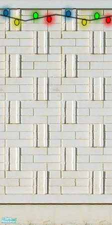 Sims 2 — Happy Holidays White Brick by darksunshine1027 — I made a Holiday Wall Set after reciecing a request for it. I