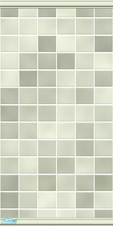Sims 2 — nm Sage Bath by Henwen — A bath tile that matches one of my painted walls. **TSRAA Member**