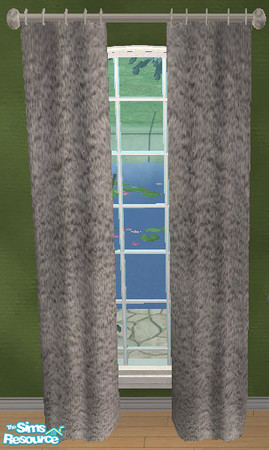 Sims 2 — WB Sophia Curtain Silver by Simaddict99 — this will recolor both the single and double curtains. mesh required,