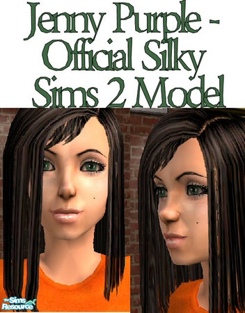 Sims 2 — Jenny Purple by Silky_Sims — Here is Jenny Purple, the official model for all the clothes uploaded and