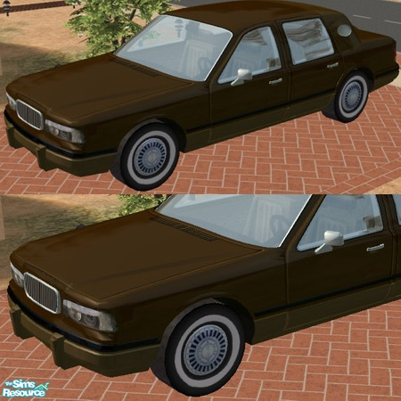 Sims 2 — Towncar - Brown Color Option by Dr Pixel — Deep Brown exterior color option for the Towncar - be sure to