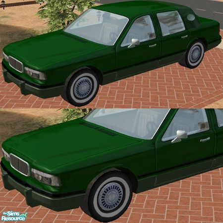 Sims 2 — Towncar - Green Color Option by Dr Pixel — Forest Green exterior color option for the Towncar - be sure to
