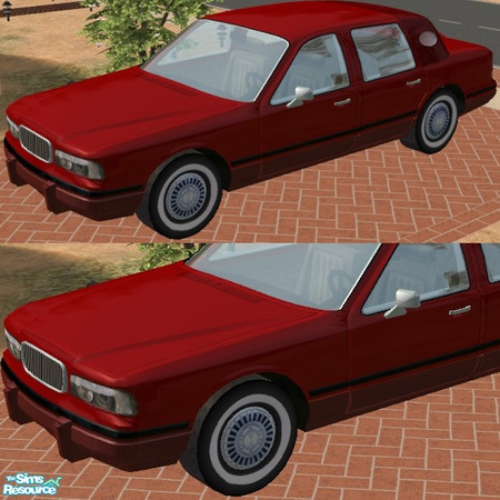 Sims 2 — Towncar - Red Color Option by Dr Pixel — Bright Red exterior color option for the Towncar - be sure to download