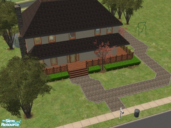 Sims 2 — 725 Alexander Avenue by Crass — A large family home featuring sun room that overlooks the summery landscaped