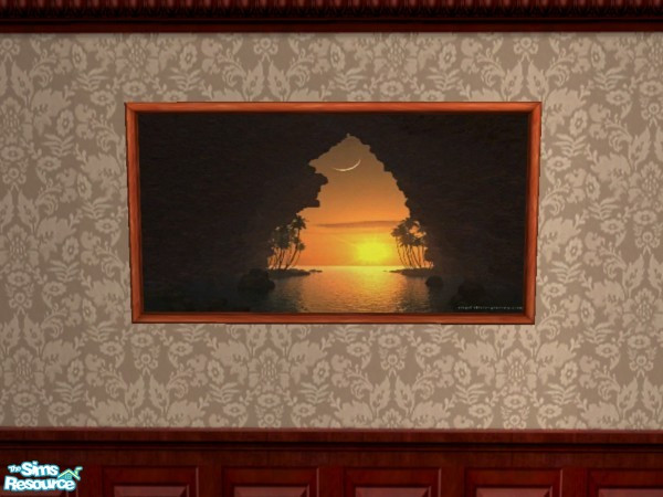 Sims 2 — Digital Art Sunset Cove by Floog — Here is a maxis suspense picture with a Picture of a Digital Art Sunset Cove.