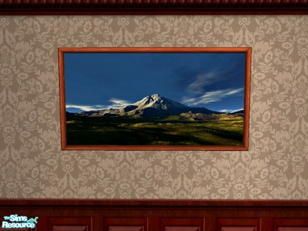 Sims 2 — Digital Art Mountains 2 by Floog — Here is a maxis suspense picture with a Picture of a Digital Art Mountains.