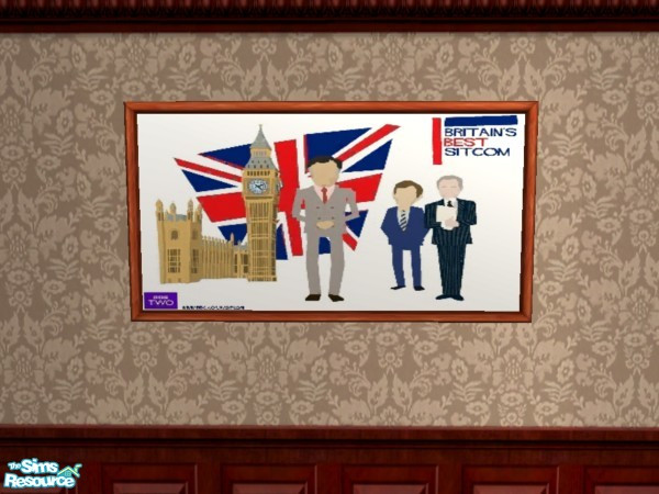 Sims 2 — BBS Yes Minister by Floog — Here is a maxis suspense picture with a picture of Britains Best Sitcoms Yes