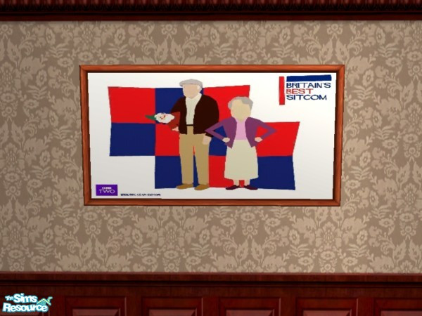 Sims 2 — BBS One Foot In The Grave by Floog — Here is a maxis suspense picture with a picture of Britains Best Sitcoms