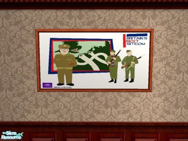 Sims 2 — BBS Dads Army by Floog — Here is a maxis suspense picture with a picture of Britains Best Sitcoms Dads Army.