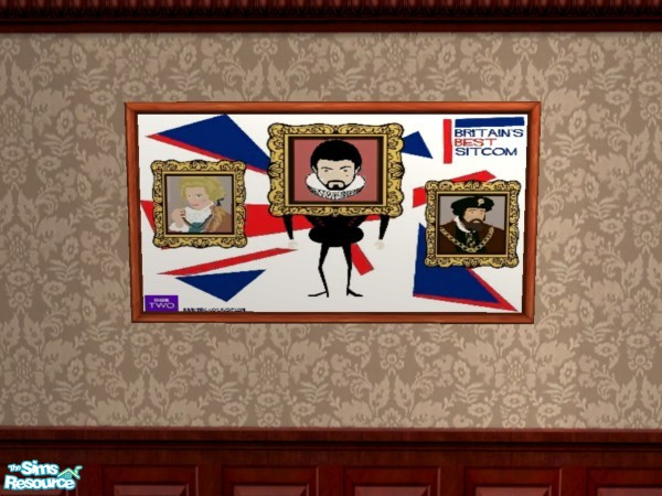 Sims 2 — BBS Blackadder by Floog — Here is a maxis suspense picture with a picture of Britains Best Sitcoms Blackadder.