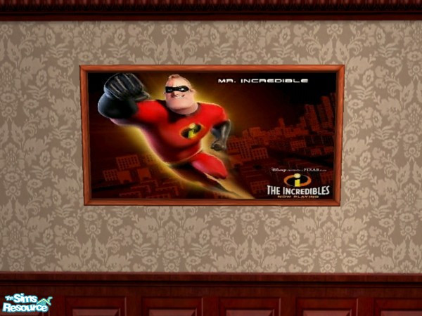 Sims 2 — Mr Incredible by Floog — Here is a maxis suspense picture with a picture of Mr Incredible.