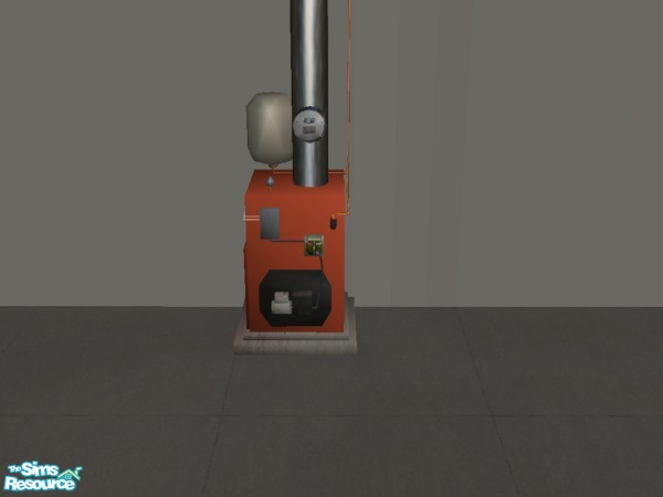 Sims 2 — Furnace Recolor Red by Suiryuue — Recolor. Object is purely decorative and looks great in a garage or basement.