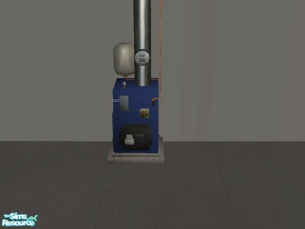 Sims 2 — Furnace Recolor Blue by Suiryuue — Recolor. Object is purely decorative and looks great in a garage or basement.