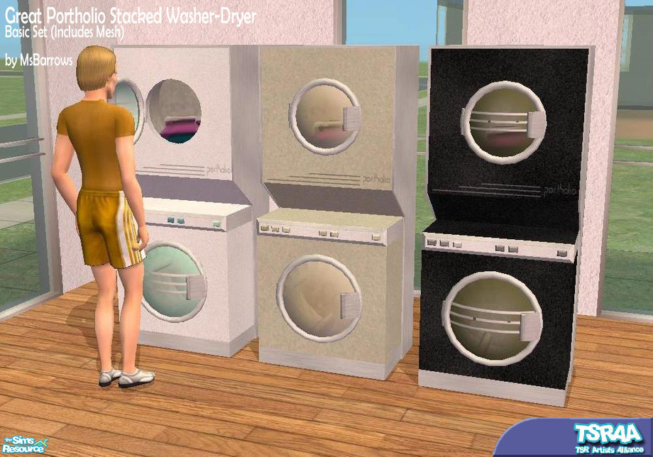 The Sims Resource MsB Great Portholio WasherDryer