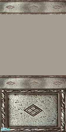 Sims 2 — MetalW1 by iZazu — Decorative Metal floors and walls for any home or castle! Find the walls in the Poured