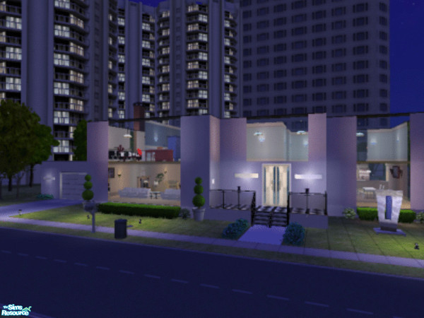Sims 2 — The Glassy See by Henwen — This is a house I have in a screenshot on TSR. A 4 bdrm, 2 story home with spacious