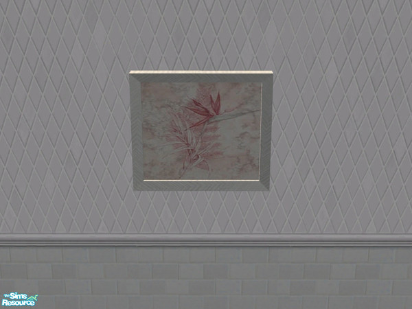 Sims 2 — Pink & White Painting by Queen_Of_The_Stone_Age — -