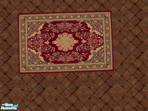 Sims 2 — Victorian Square 6 by c_literati — Recolors of the Maxis square rug and runner for more variety. TSRAA.