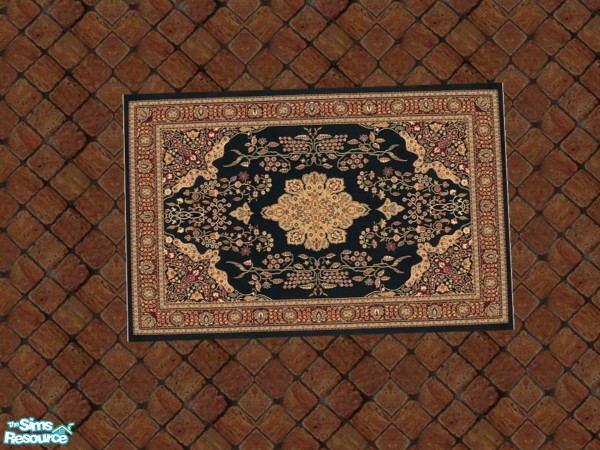 Sims 2 — Victorian Square 5 by c_literati — Recolors of the Maxis square rug and runner for more variety. TSRAA.