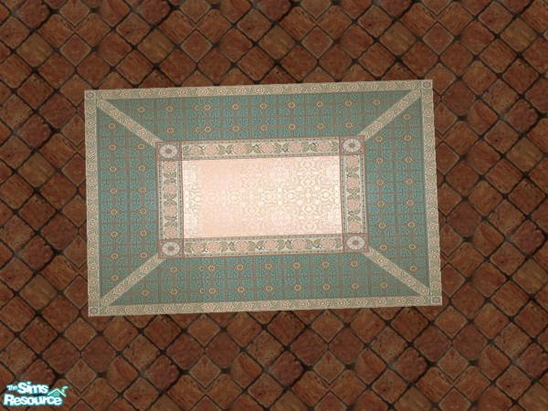 Sims 2 — Victorian Square 4 by c_literati — Recolors of the Maxis square rug and runner for more variety. TSRAA.