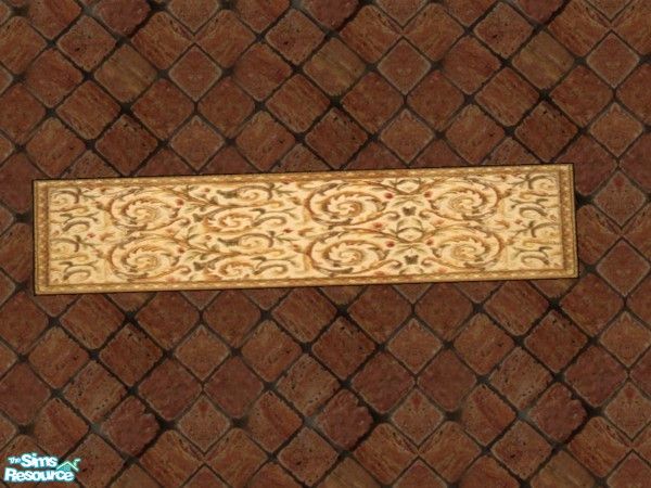 Sims 2 — Victorian Runner 6 by c_literati — Recolors of the Maxis square rug and runner for more variety. TSRAA.