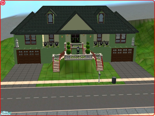 Sims 2 — Asian Inspiration by oldmember_texasyank33 — This 2 bedroom house is ideal for a family of 4. The above ground