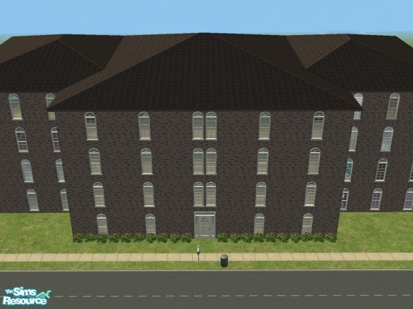 Sims 2 — Spring Valley Apartments by punkee_99 — 4 story apartment building with 8 rental units. Each unit has 1 bedroom,