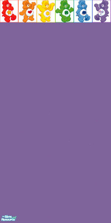 Sims 2 — Care bear wall 6 by Snowbelle — 8 brightly coloured walls featuring the care bears. Ideal for a playroom.