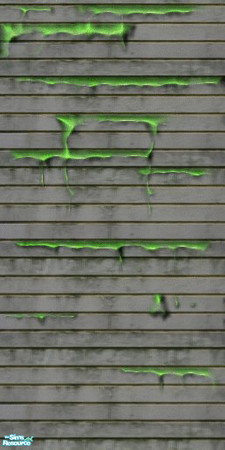 Sims 2 — Oozing Lathboard wall by VonNdaSun — Ewwww! Slimy!