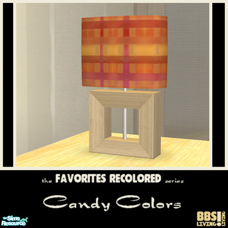 Sims 2 — Table lamp,  Candy Colors by BetterbeSim — Recolors of the most favorite objects of my latest sets. The
