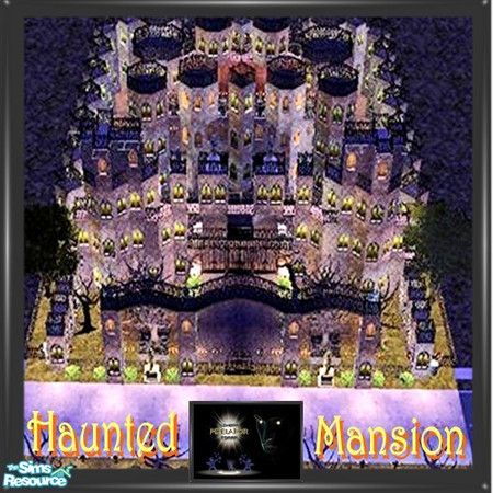 Sims 2 — Haunted Mansion - Pixelator by oldmember_Pixelator — Built on an a medium 4x3 lot this haunted house has been