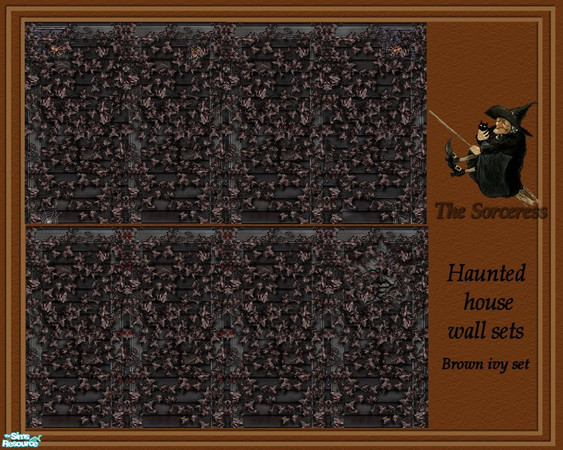 Sims 2 — JJs haunted houses brown ivy set by thesorceress — Made by The Sorceress