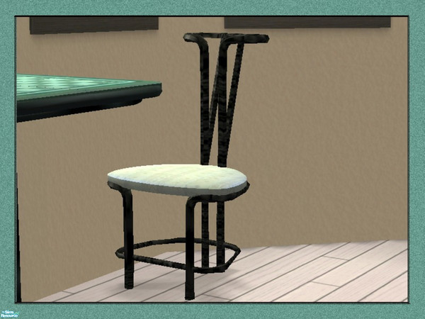 Sims 2 — Low Rise Study-Chair by Dgandy — Matches the Low Rise Living Room. Set includes Desk, Chair, Chess Table, Desk
