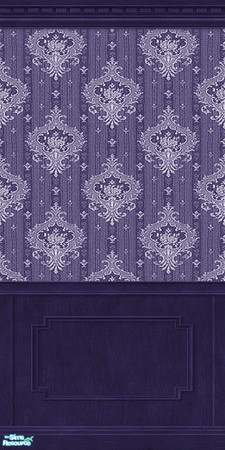 Sims 2 — D2DPaisleyWood_MWViolet by D2Diamond — Recolor of the Maxis "Power Paisley". Part of the Colored
