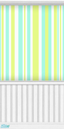 Sims 2 — Aqua & Green by Chezzie — Matching walls and floors for the modern Sim !!
