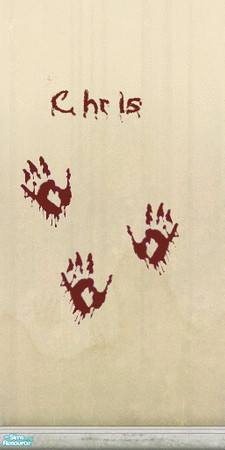 Sims 2 — Bloody Beachy Keen 3 by HappySimGirl — Wall 3 of 3 for the Bloody Beachy Keen Set. Matches Maxis Beachy Keen