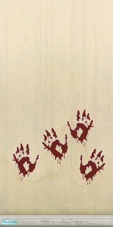 Sims 2 — Bloody Beachy Keen 2 by HappySimGirl — Wall 2 of 3 , Walls match the Maxis "Beachy Keen" set.