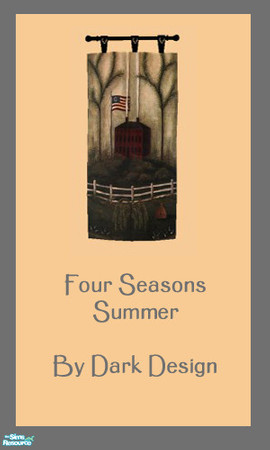 Sims 2 — The Four Seasons  - Summer by Dark_Design — A painting depicting a one of the four seasons.