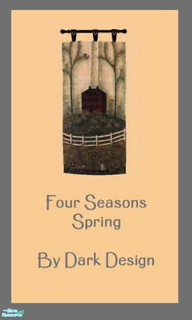 Sims 2 — The Four Seasons  - Spring by Dark_Design — A painting depicting a one of the four seasons.